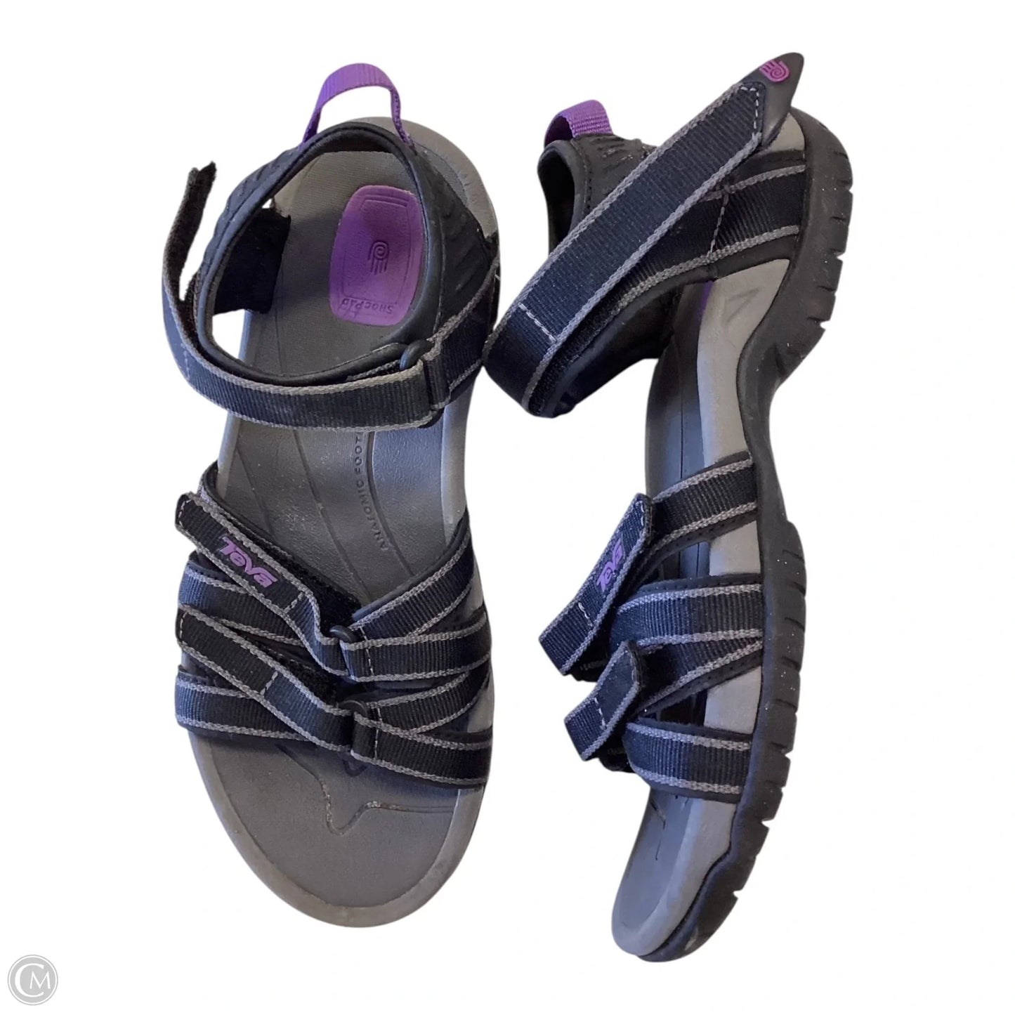 Sandals Flats By Teva In Black, Size: 5.5