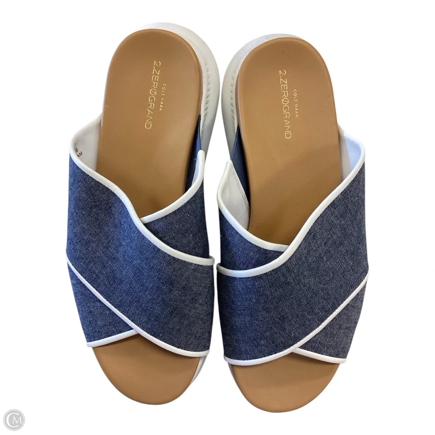 Sandals Flats By Cole-haan In Navy, Size: 5.5