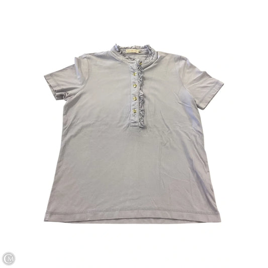 Top Short Sleeve Designer By Tory Burch In Purple, Size: L