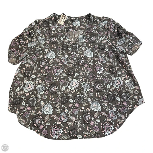 Blouse Short Sleeve By Torrid In Floral Print, Size: 1x