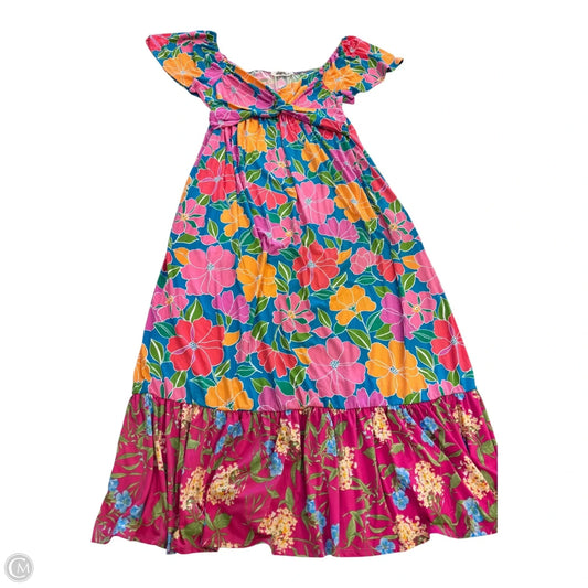 Dress Casual Maxi By Haptics In Floral Print, Size: Xl