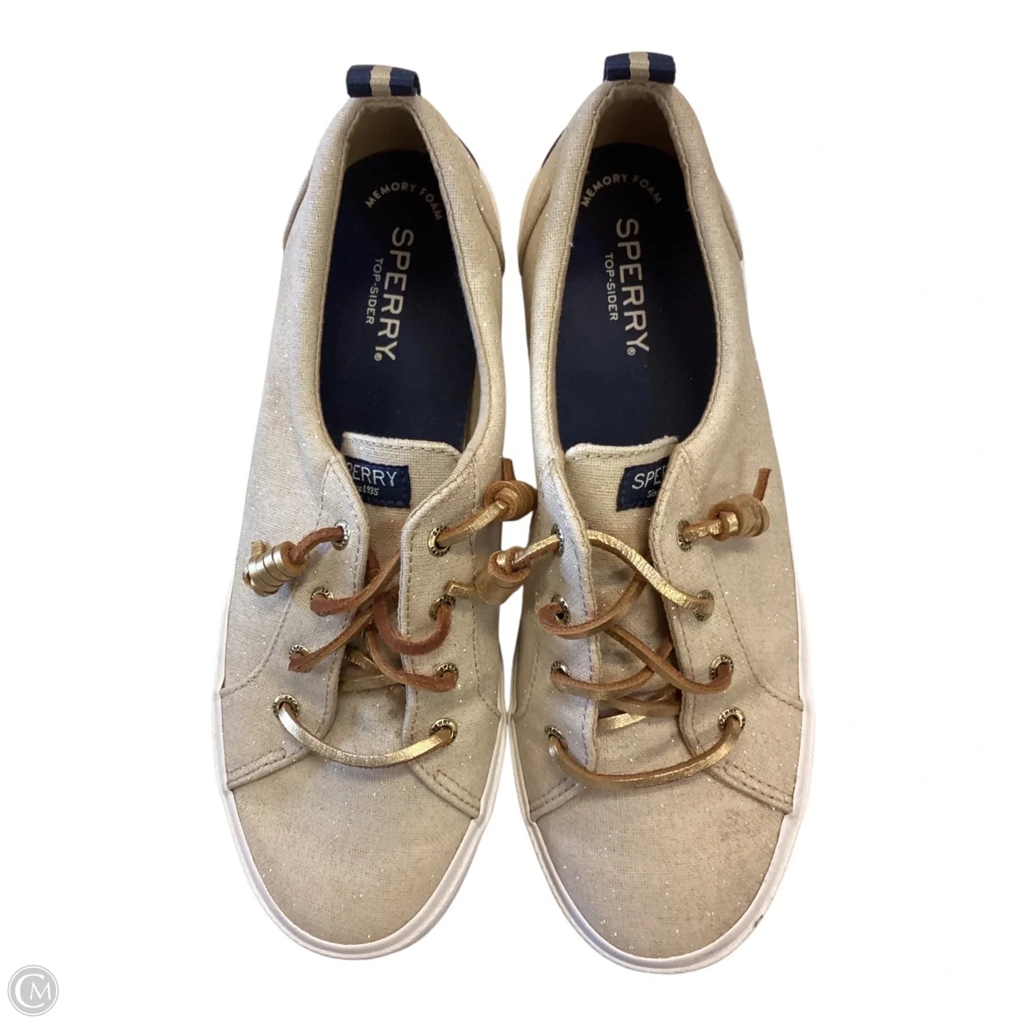 Shoes Flats By Sperry In Gold, Size: 9