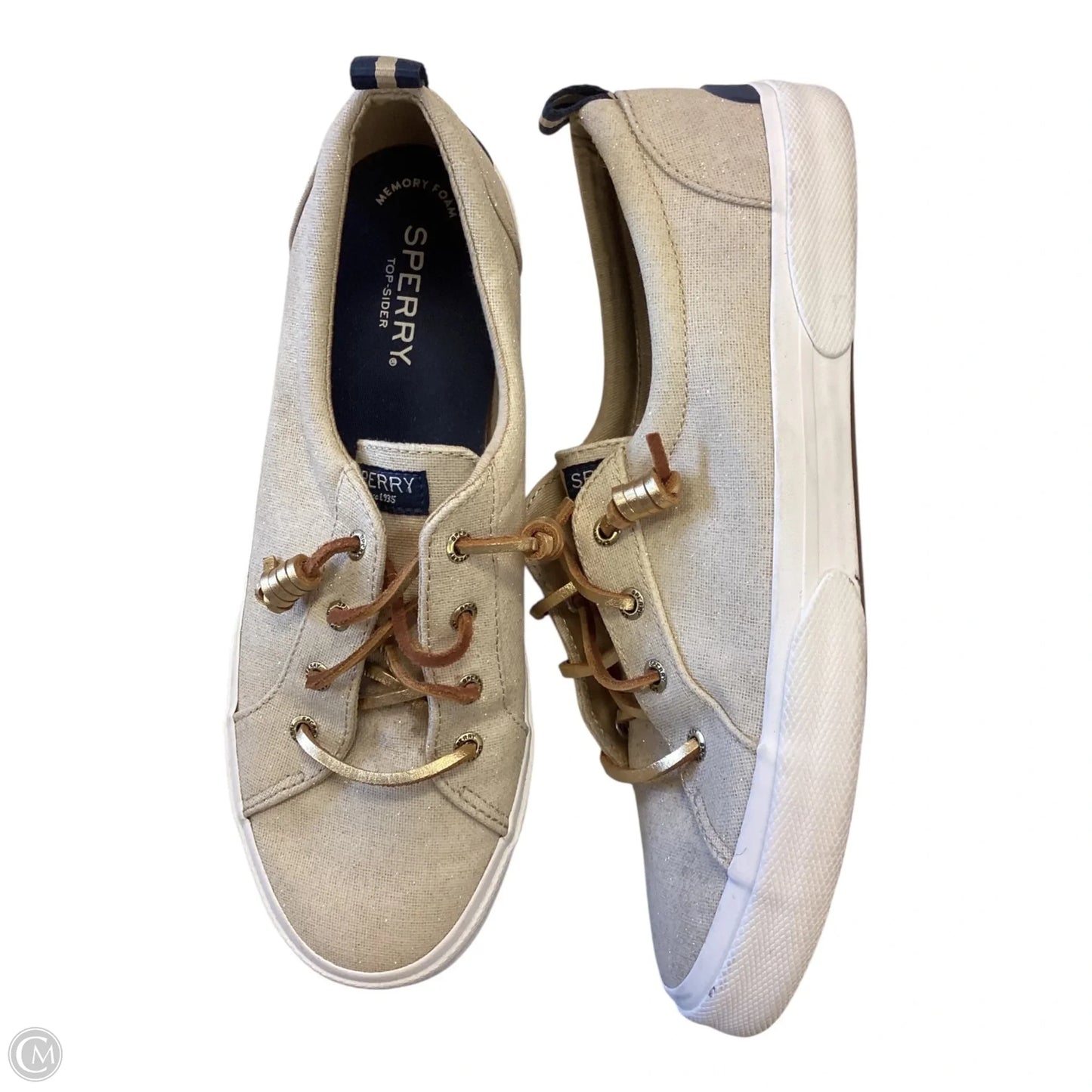 Shoes Flats By Sperry In Gold, Size: 9