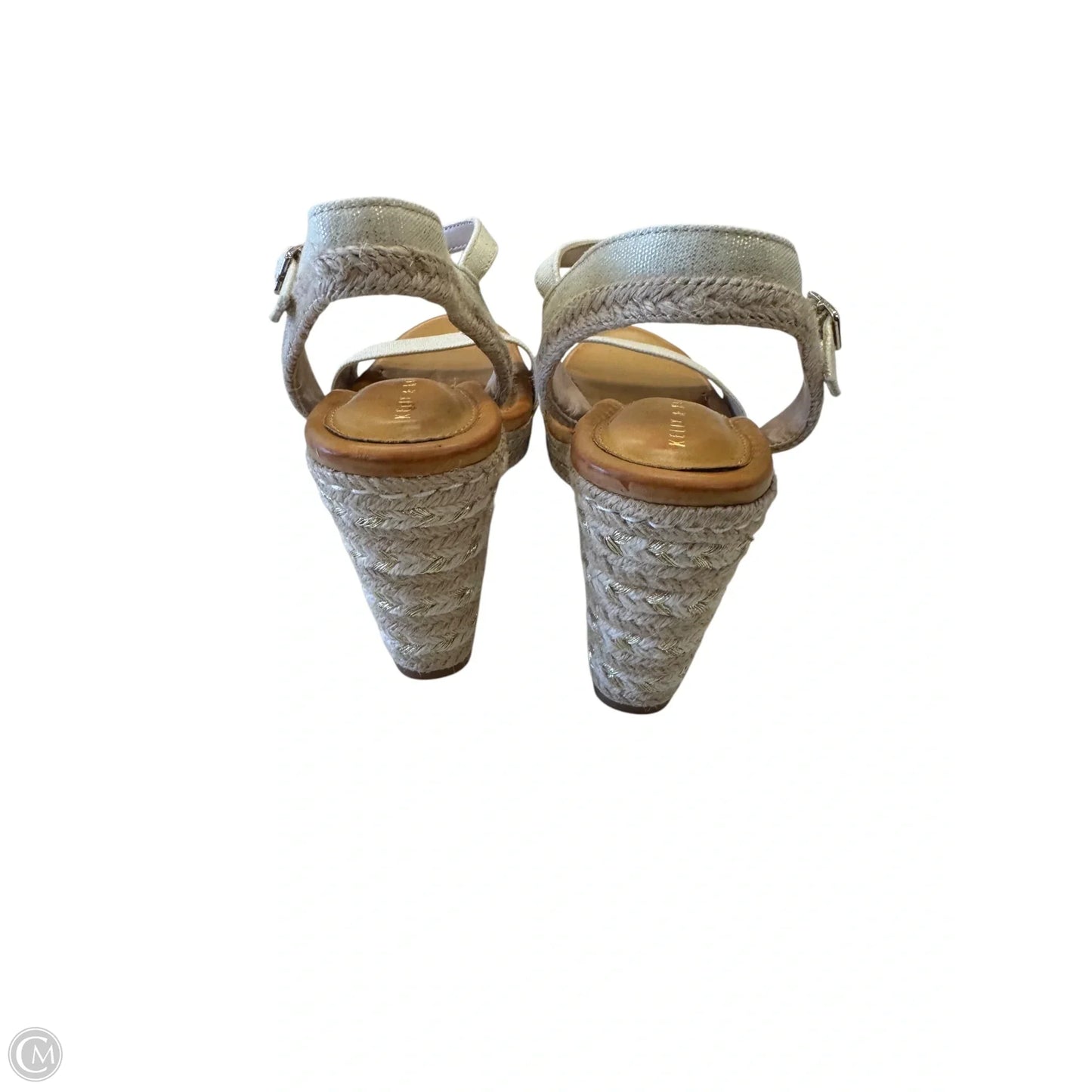 Sandals Heels Wedge By Kelly And Katie In Cream, Size: 11