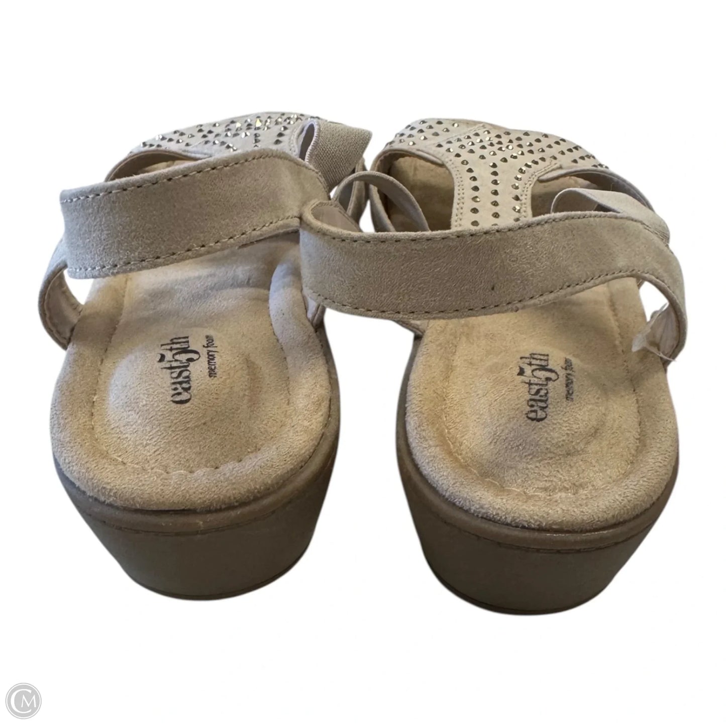 Sandals Heels Wedge By East 5th In Tan, Size: 11