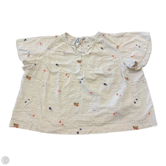 Top Short Sleeve By Sonoma In Floral Print, Size: 3x