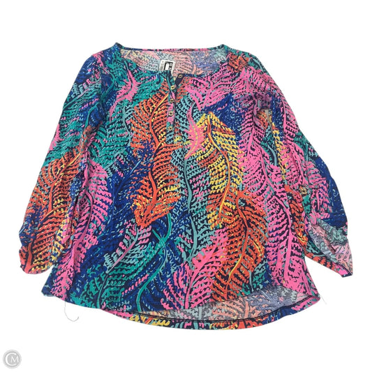 Top Long Sleeve Designer By Lilly Pulitzer In Multi-colored, Size: S