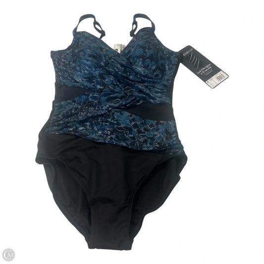 Swimsuit By Miraclesuit In Black & Blue, Size: 8