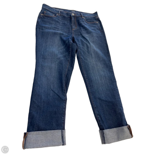 Jeans Straight By Loft In Blue, Size: 10