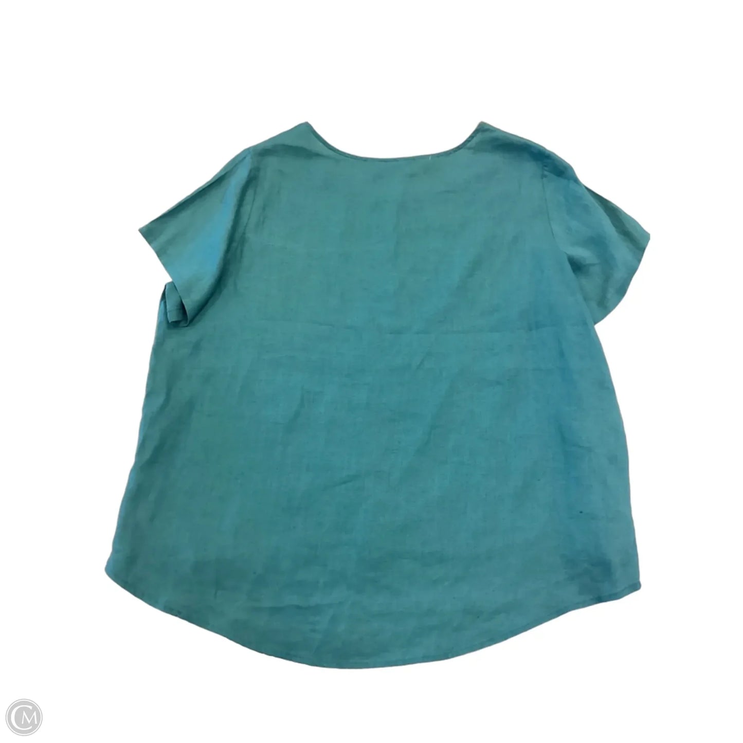 Top Short Sleeve By Tahari In Green, Size: 1x