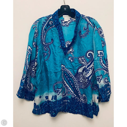 Top Short Sleeve By Soft Surroundings In Paisley Print, Size: M