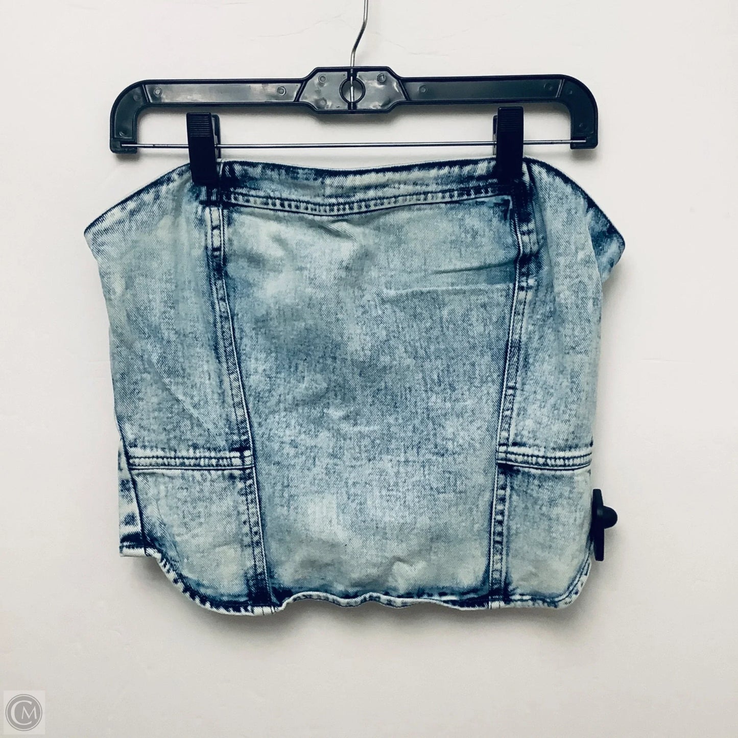 Top Sleeveless By Fashion Nova In Blue Denim, Size: M