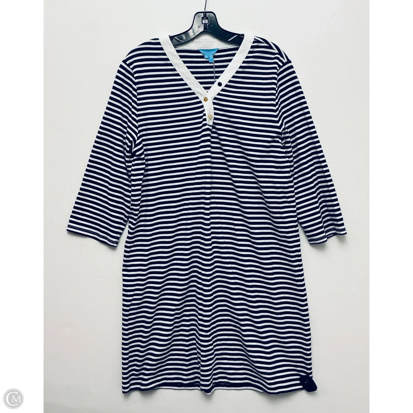 Dress Casual Midi By Draper James In Striped Pattern, Size: Xl