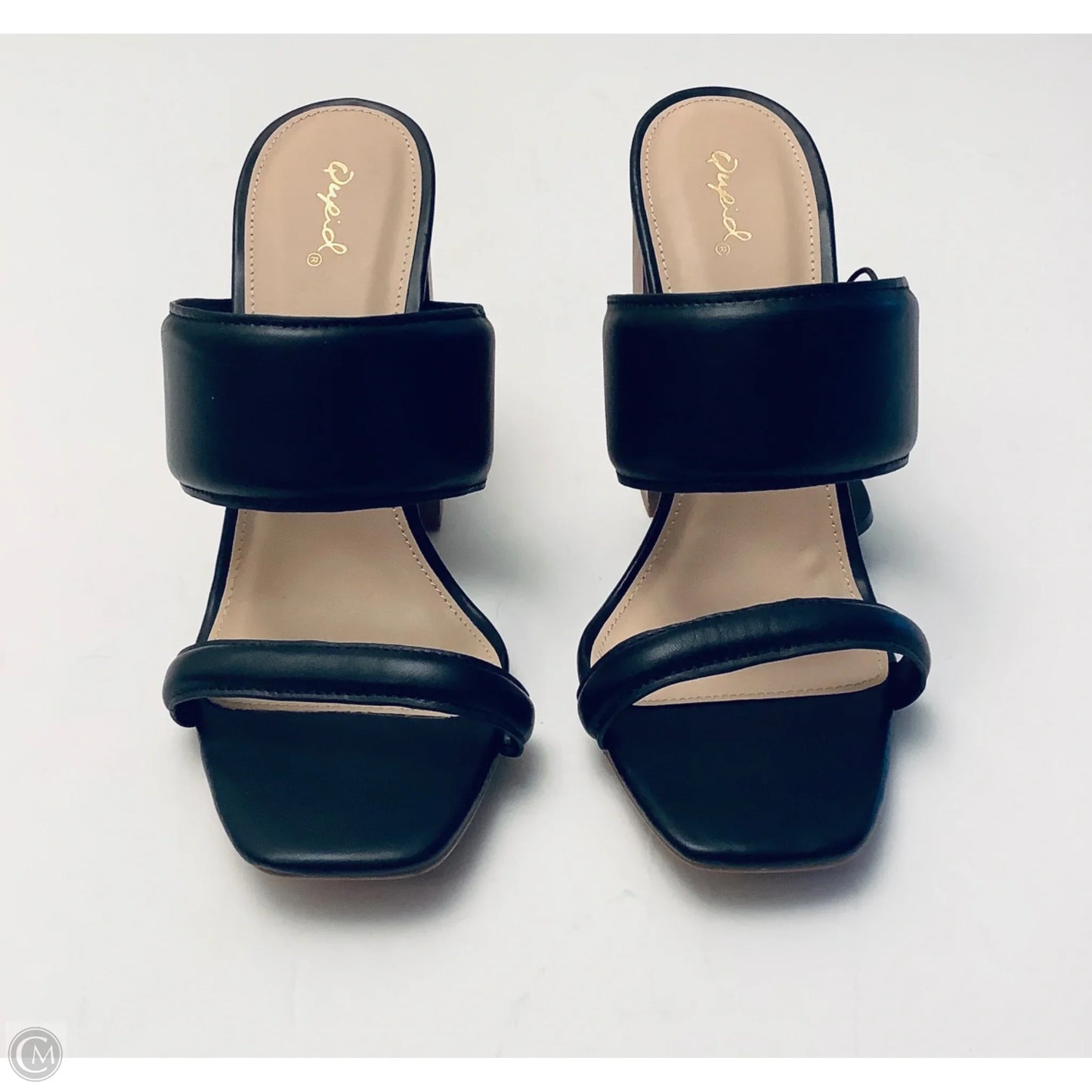 Shoes Heels Block By Qupid In Black, Size: 10