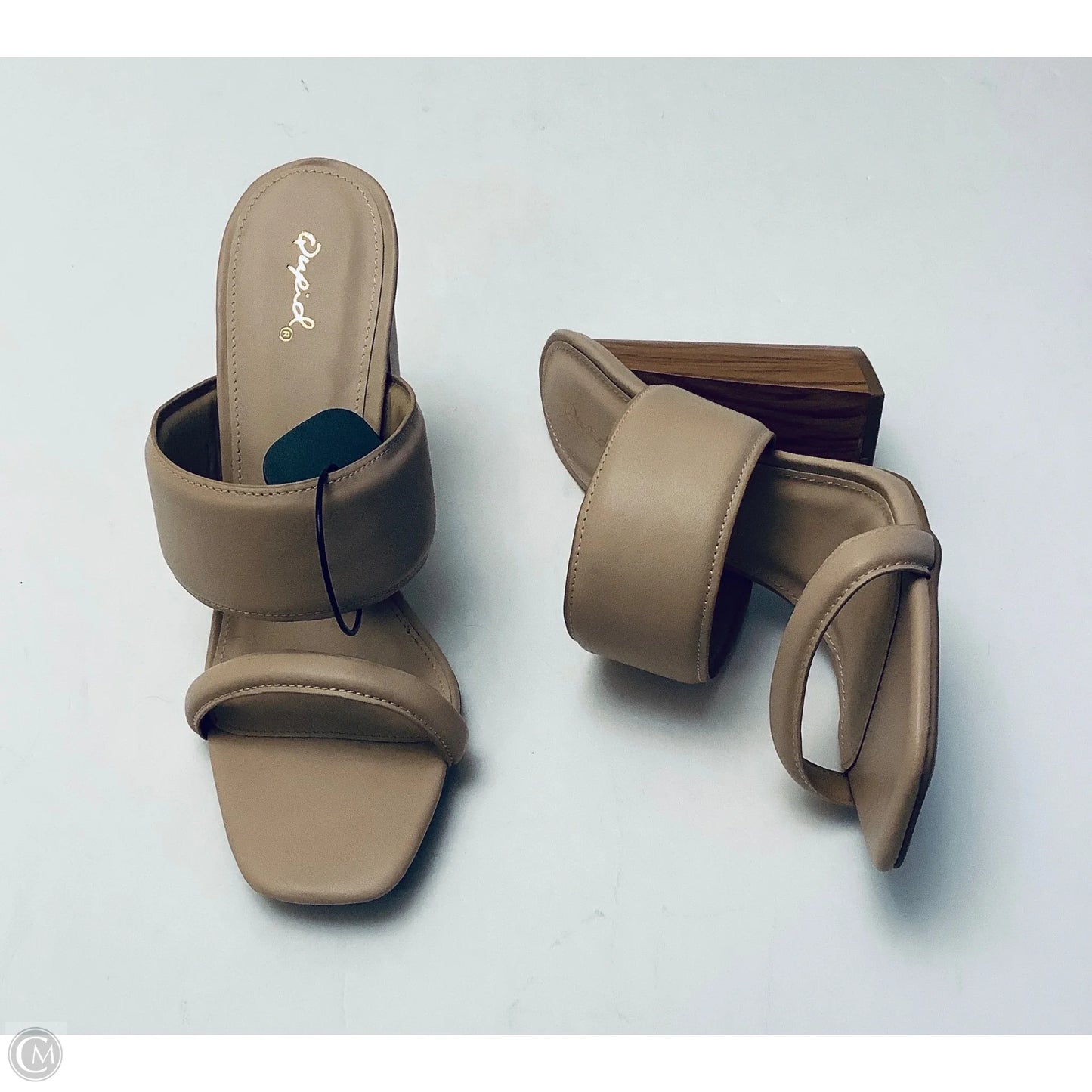 Shoes Heels Block By Qupid In Beige, Size: 10