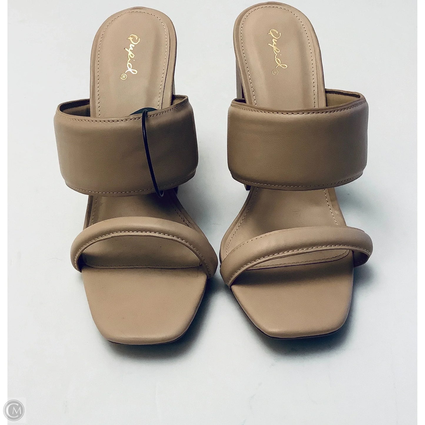 Shoes Heels Block By Qupid In Beige, Size: 10