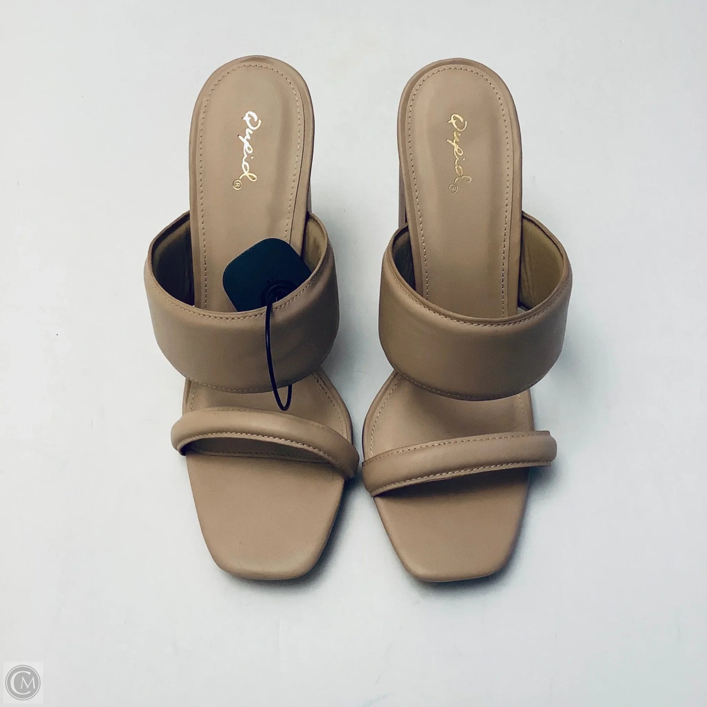 Shoes Heels Block By Qupid In Beige, Size: 10