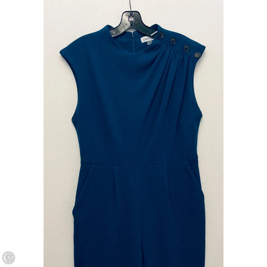 Jumpsuit By Calvin Klein In Blue, Size: M