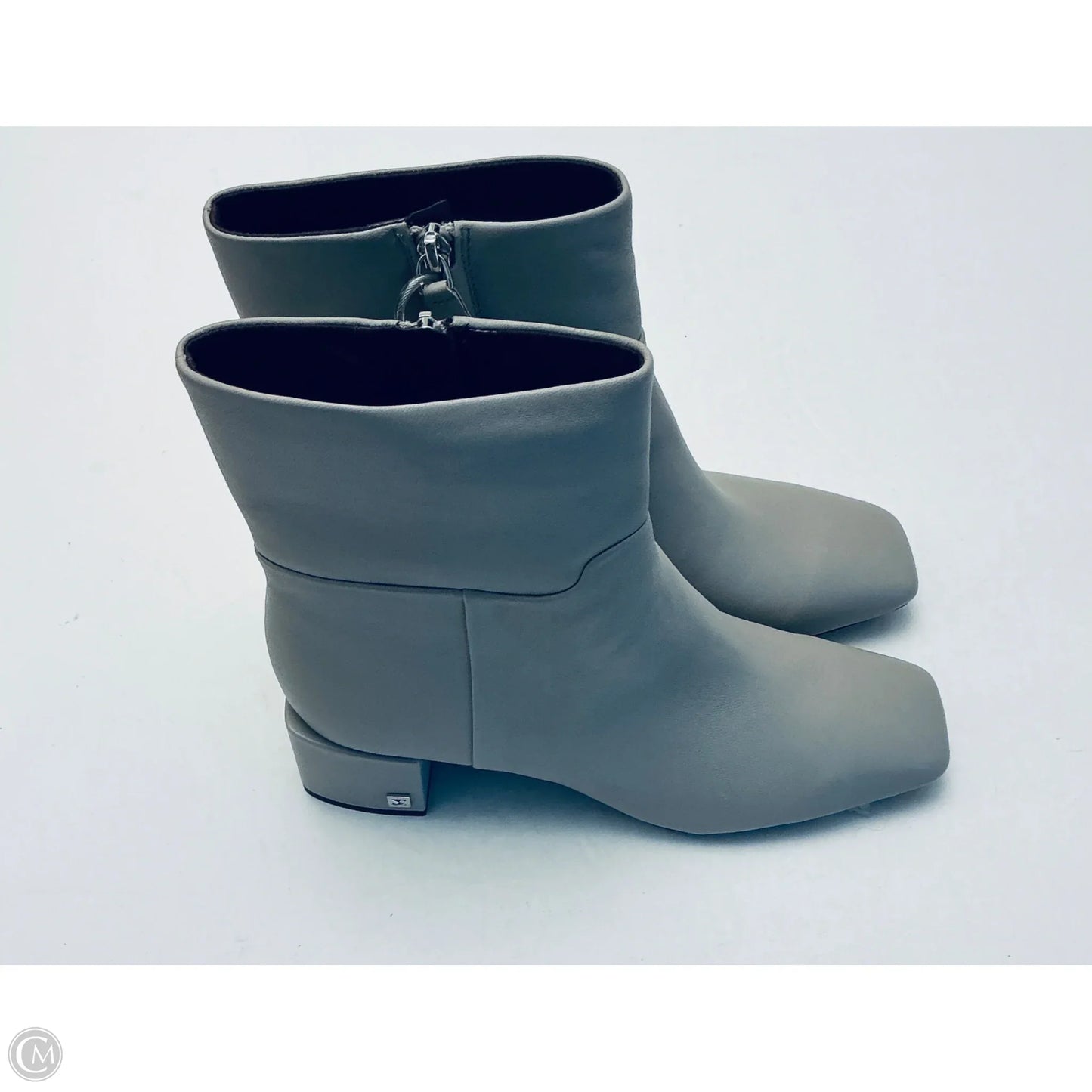 Boots Ankle Flats By Franco Sarto In Grey, Size: 10