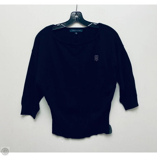 Top Short Sleeve By Tommy Hilfiger In Black, Size: Xs