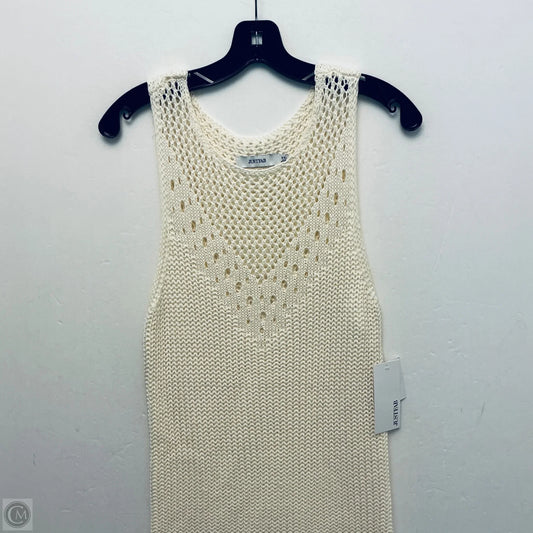 Dress Casual Midi By Just Fab In Cream, Size: Xxl