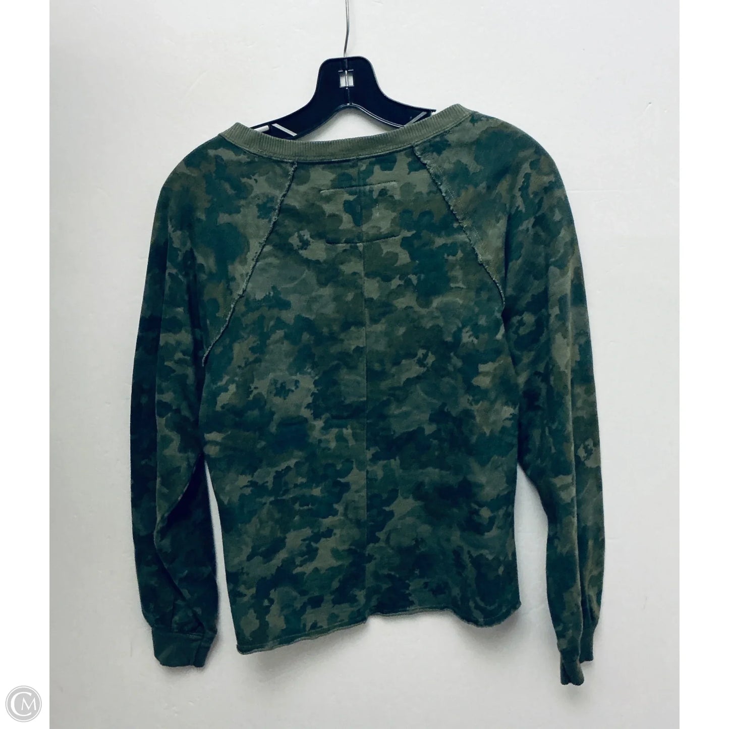 Top Long Sleeve By Pilcro In Camouflage Print, Size: Xxs