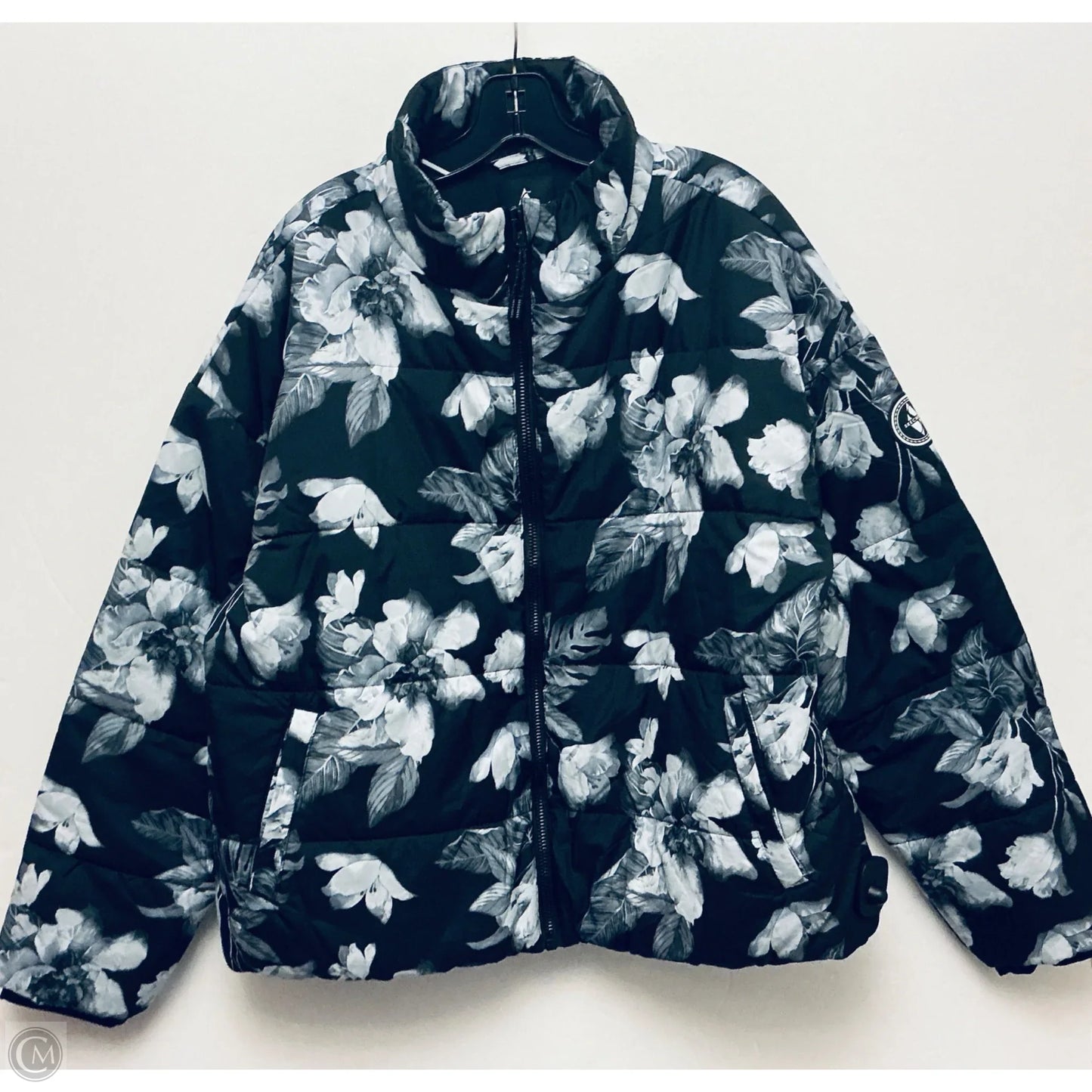 Jacket Puffer & Quilted By Skechers In Floral Print, Size: 2x