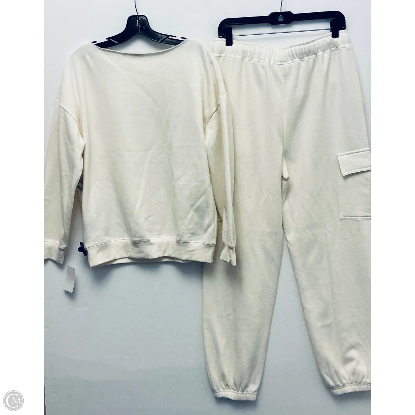 Sweater 2pc By Mighty Fine In Cream, Size: M