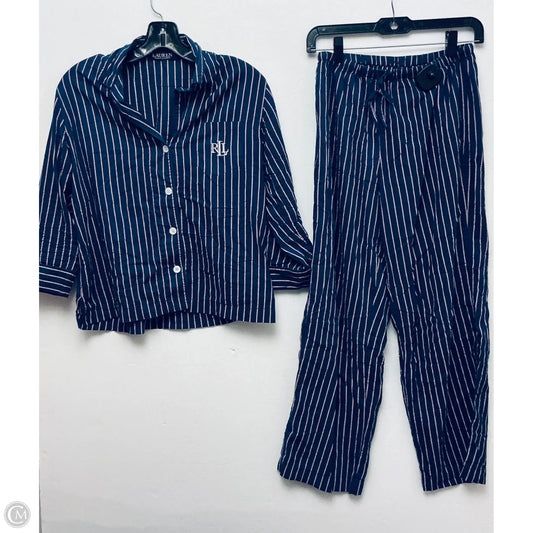 Pajamas 2pc By Lauren By Ralph Lauren In Blue, Size: S
