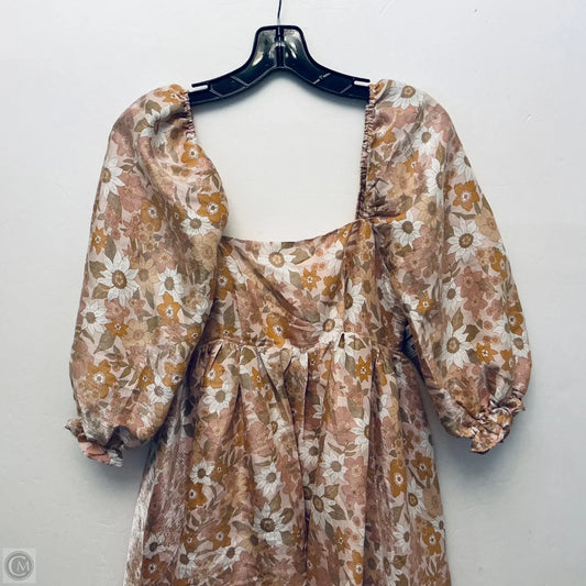 Dress Casual Short By Storia In Floral Print, Size: S