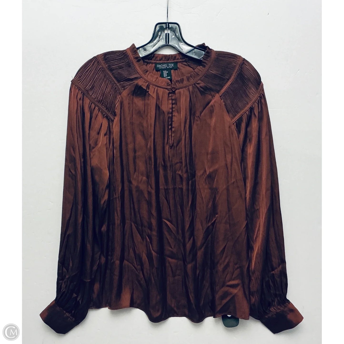 Top Long Sleeve By Rachel Zoe In Brown, Size: M