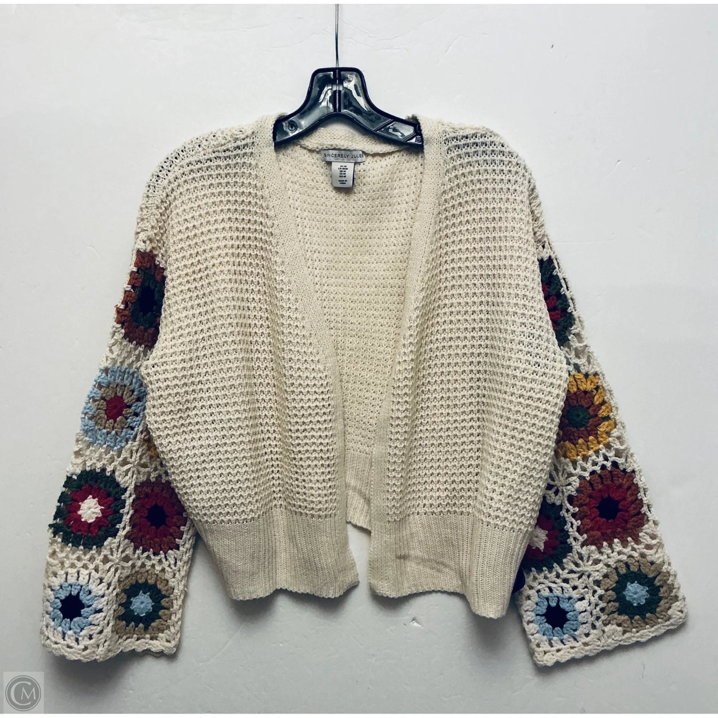 Sweater Cardigan By Sincerely Jules In Cream, Size: M