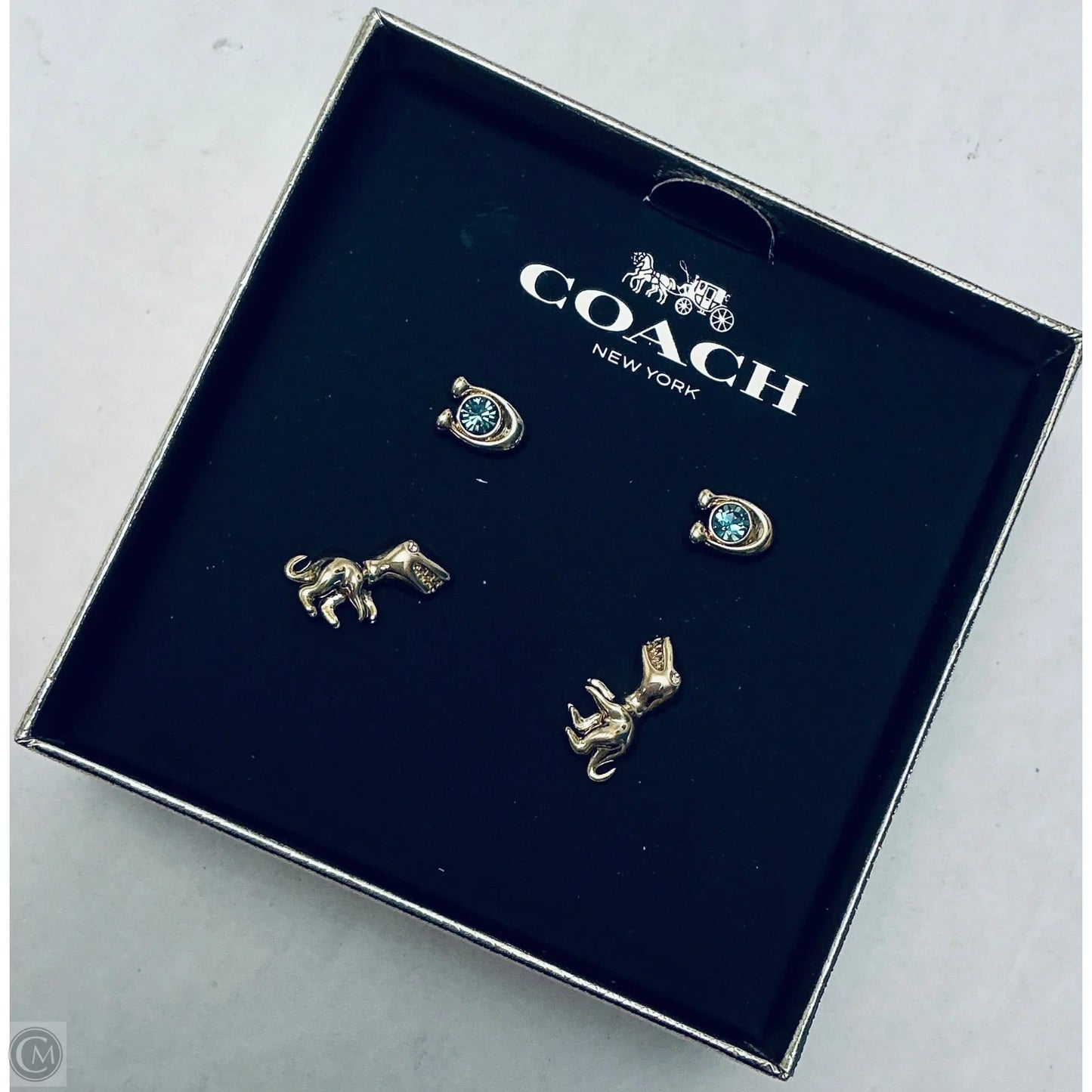 Earrings Designer By Coach, Size: 02 Piece Set