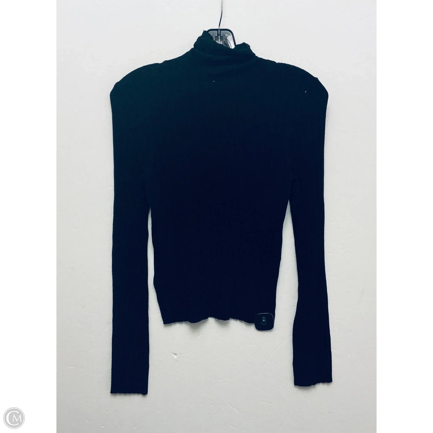 Top Long Sleeve By Divided In Black, Size: S