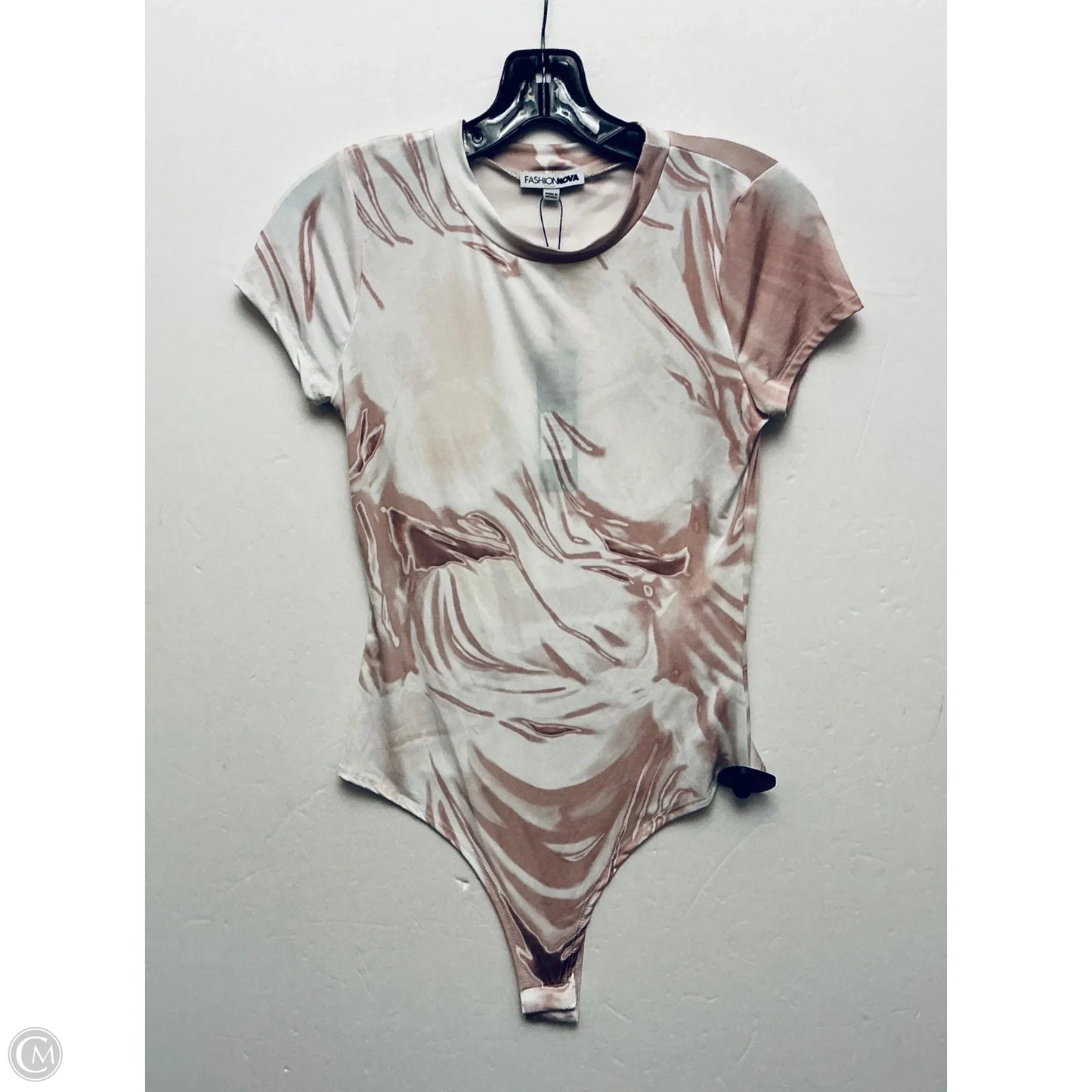 Bodysuit By Fashion Nova In Cream, Size: M