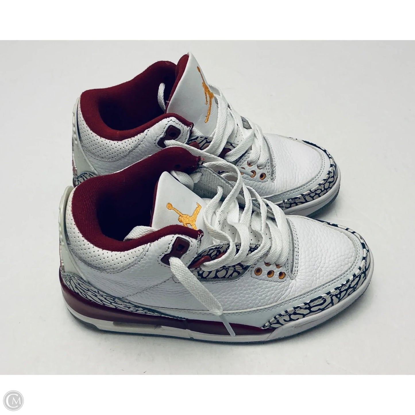 Shoes Luxury Designer By Jordan In White, Size: 5.5