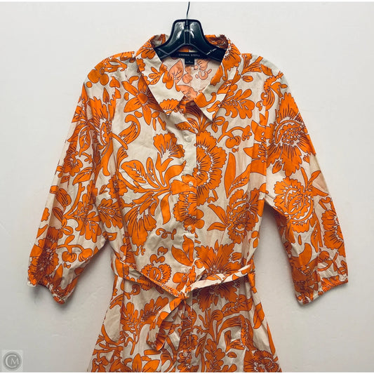 Dress Casual Short By Cynthia Steffe In Orange, Size: Xl