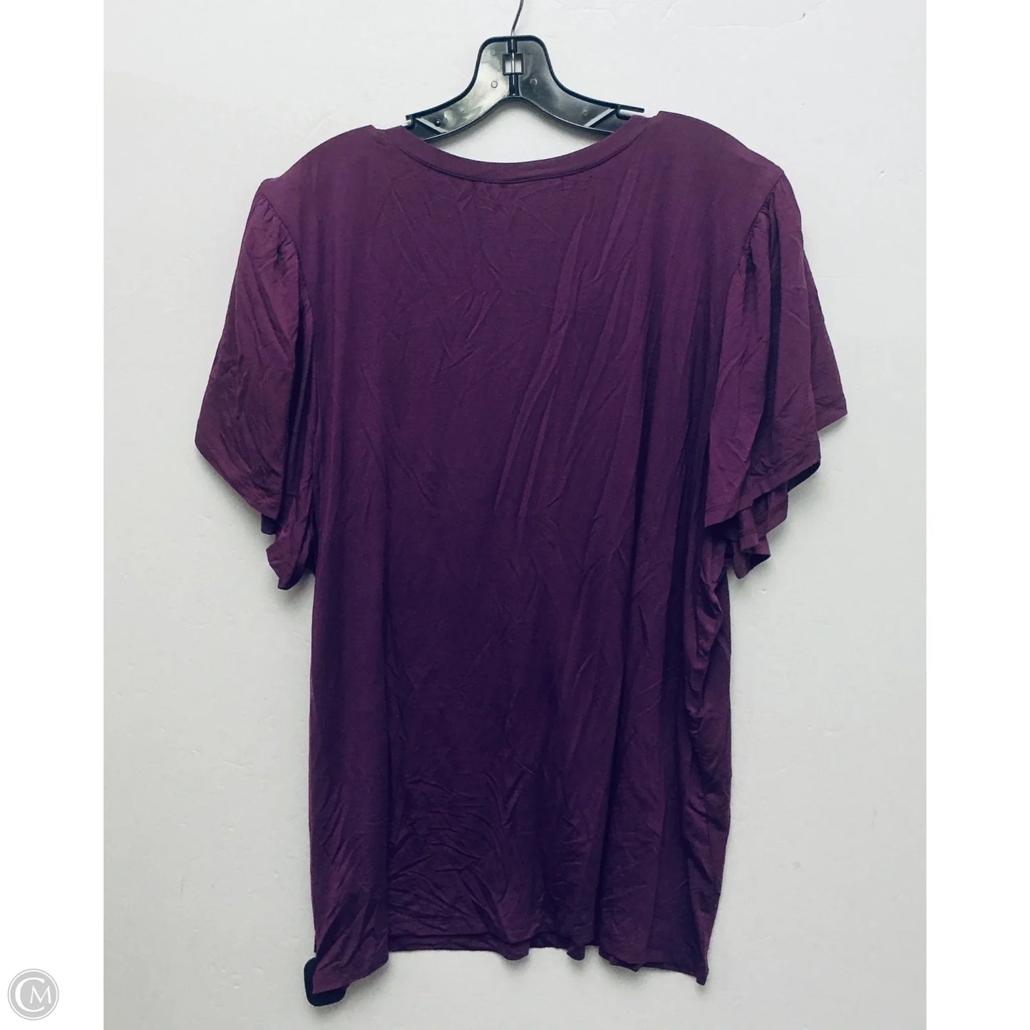 Top Short Sleeve Basic By Lularoe In Purple, Size: 3x