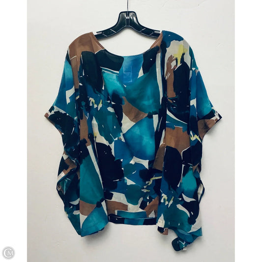 Top Short Sleeve By Chicos In Multi-colored, Size: L