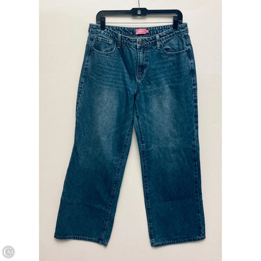 Jeans Wide Leg By Edikted In Blue Denim, Size: M