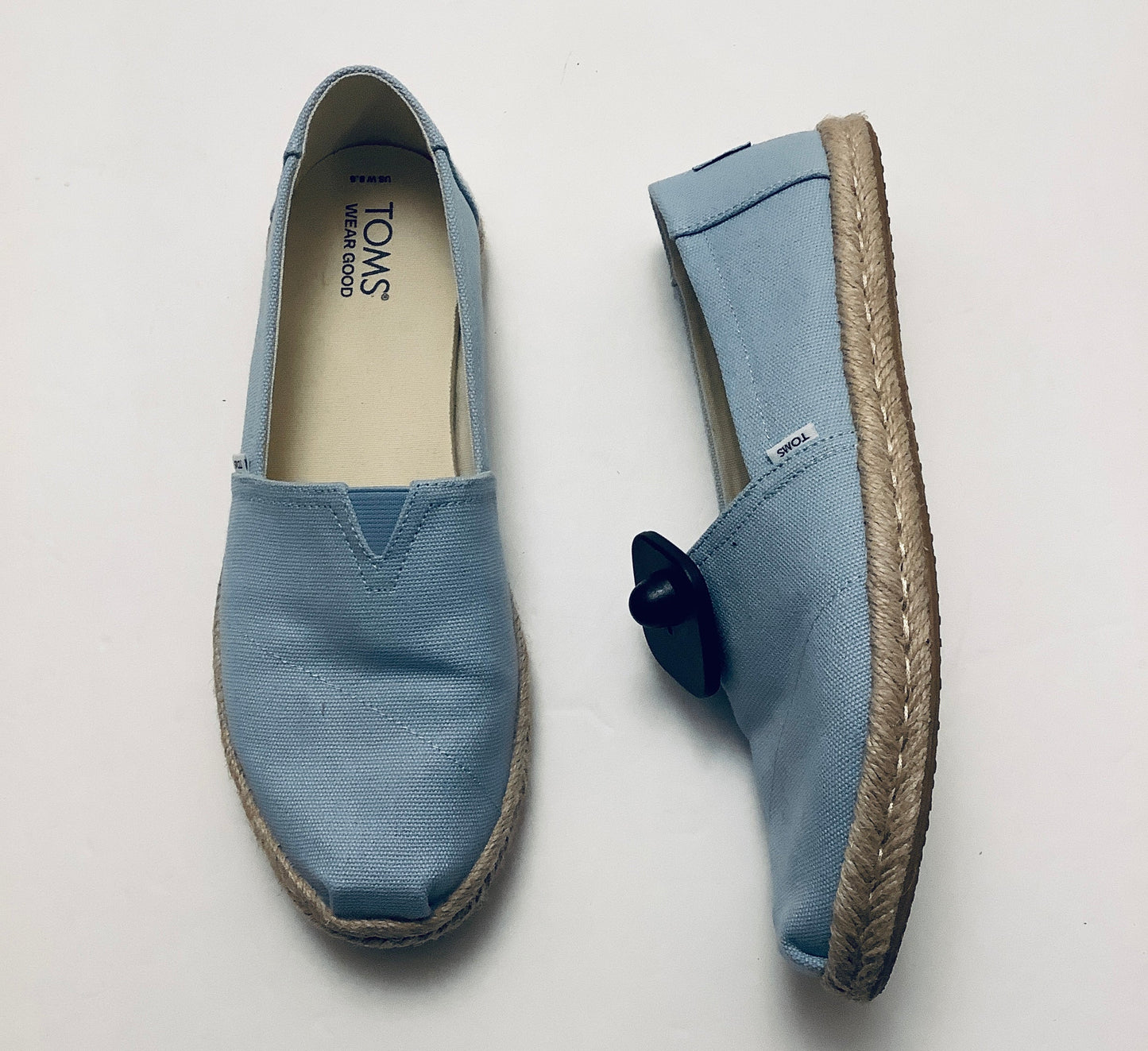 Shoes Flats By Toms In Blue, Size: 8.5