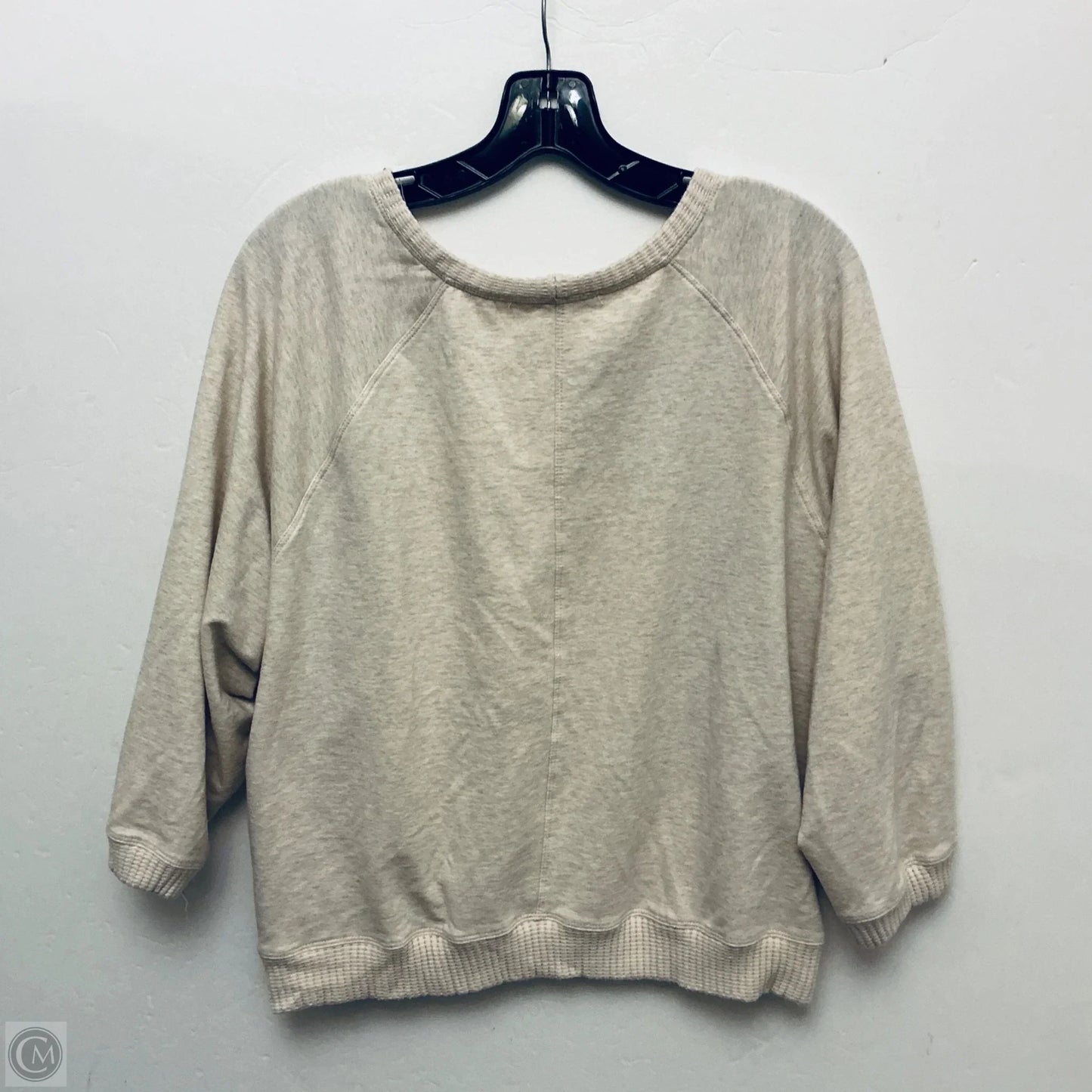 Top 3/4 Sleeve By Nurture In Beige, Size: Xl