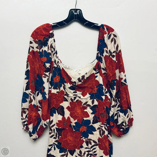Dress Casual Short By Maurices In Floral Print, Size: 1x