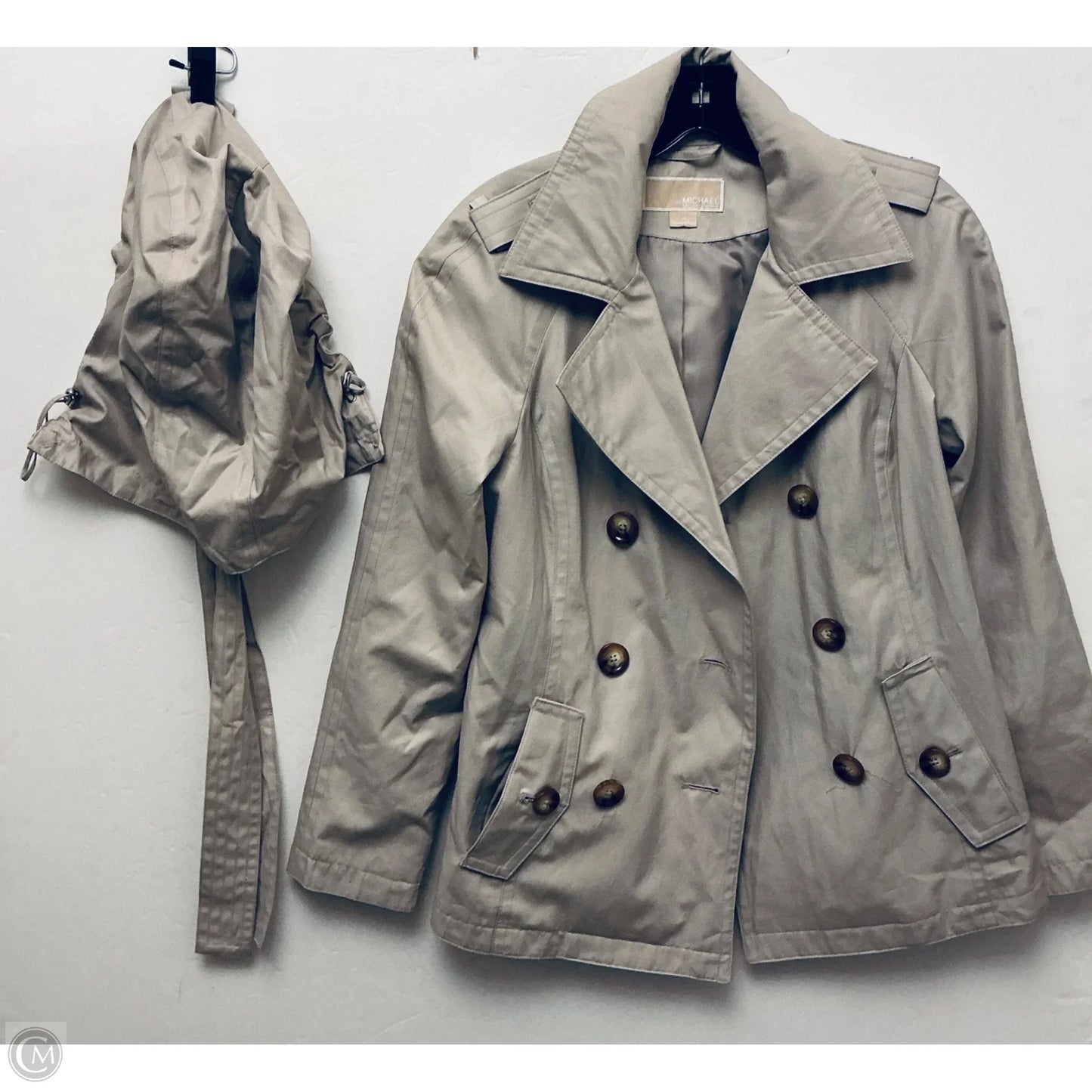 Jacket Designer By Michael Kors In Tan, Size: Xs