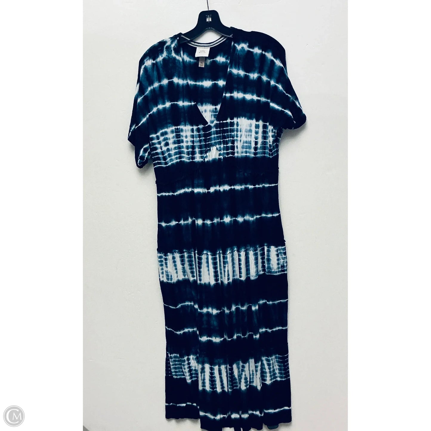 Dress Casual Maxi By Knox Rose In Tie Dye Print, Size: Xl