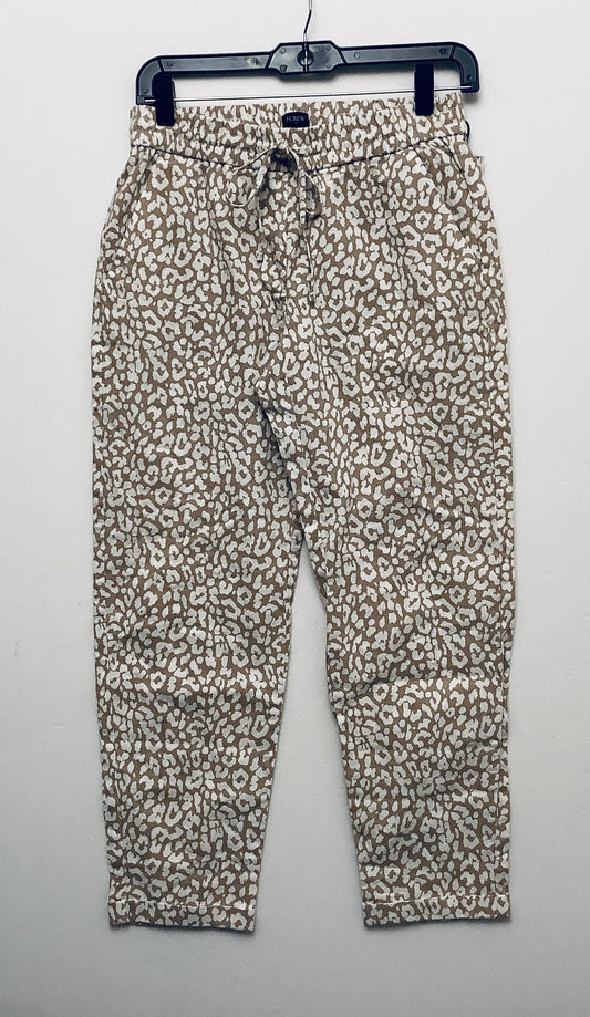 Pants Linen By J. Crew In Animal Print, Size: 0