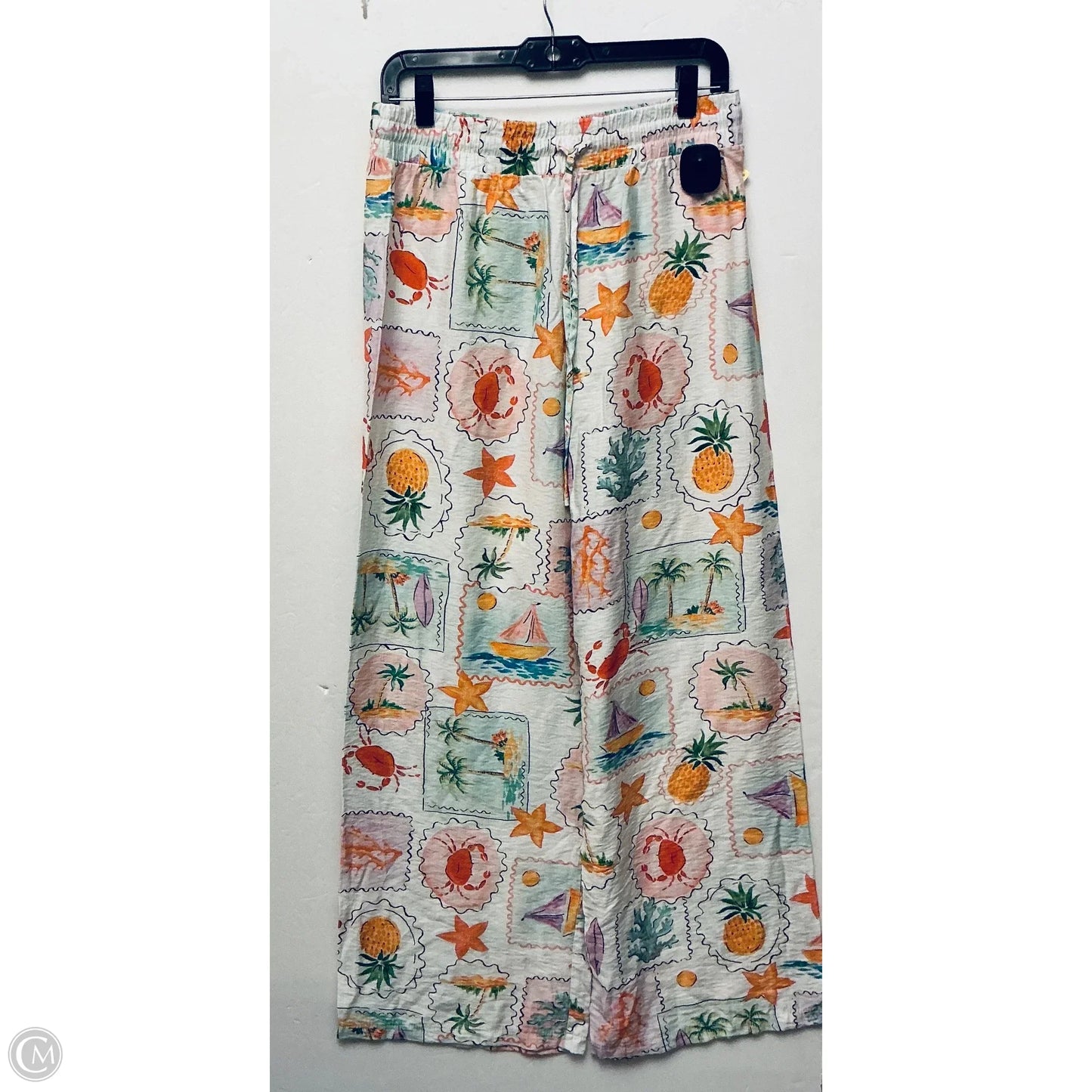 Pants Set 2pc By Clothes Mentor In Tropical Print, Size: L