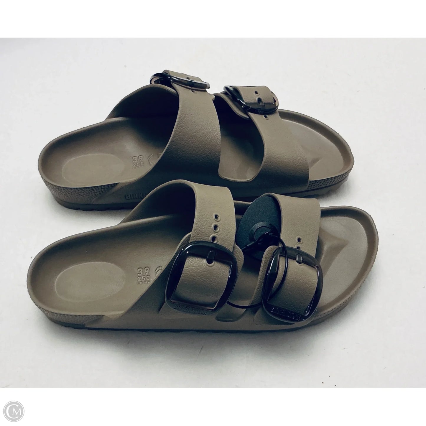 Sandals Flats By Birkenstock In Taupe, Size: 9
