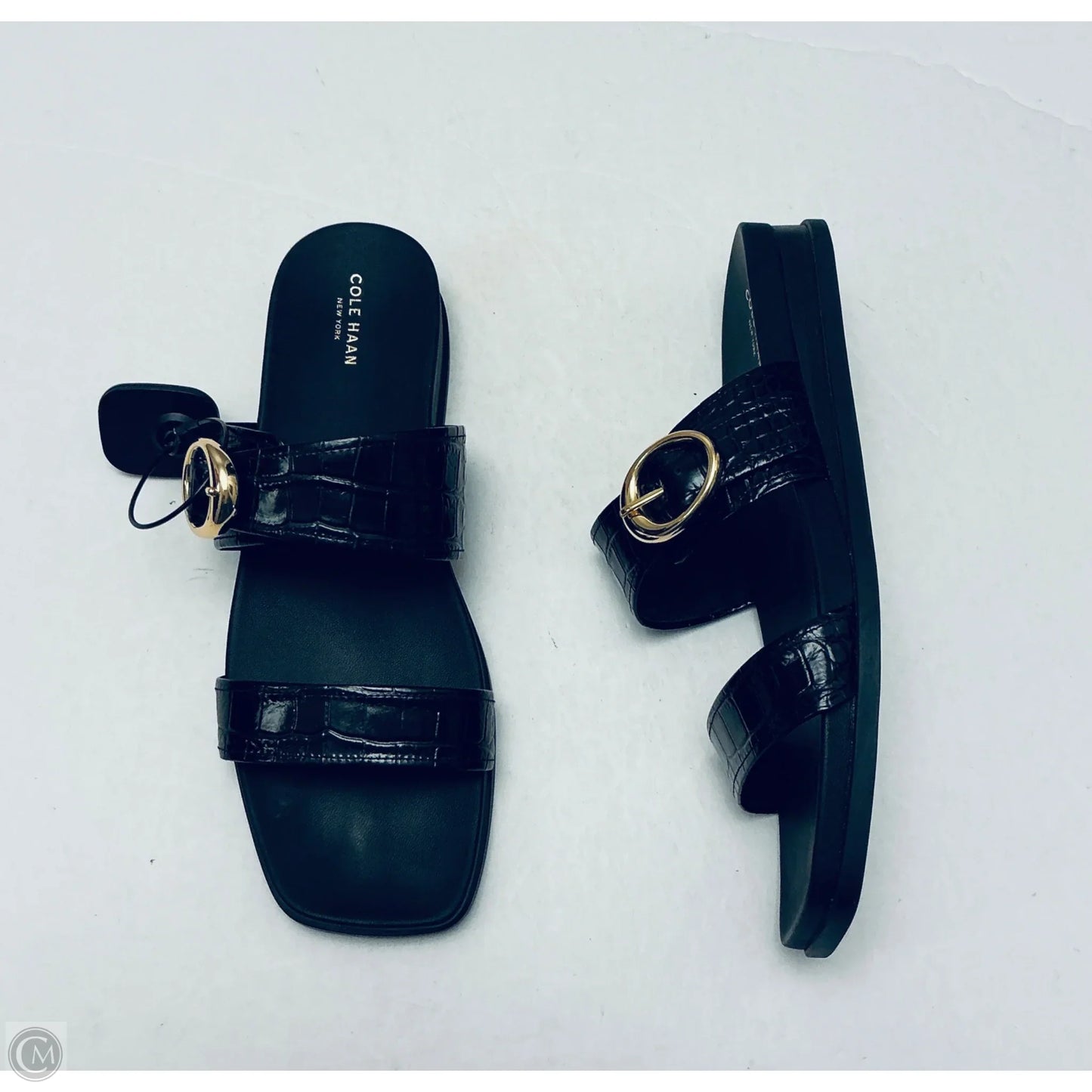 Sandals Flats By Cole-haan In Black, Size: 10