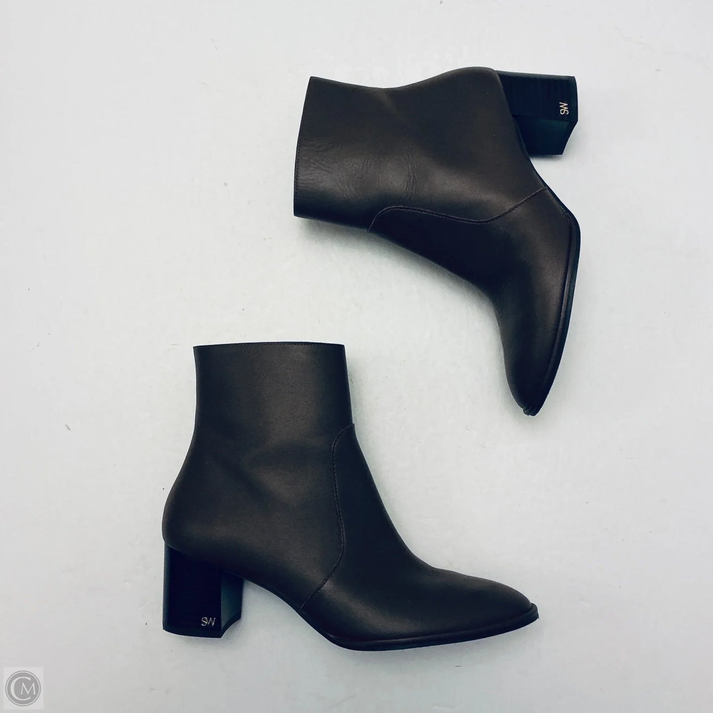 Boots Designer By Stuart Weitzman In Brown, Size: 7.5